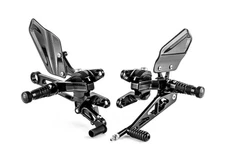 Aprilia RSV4 1100 2025 Gilles VCR Black Adjustable Rearsets Footrests