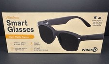 weariQ - Wireless Smart Glasses - Black Matte Frame (Model SS-MATTEBB1)