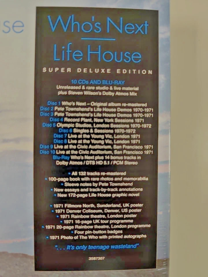 THE WHO - WHO´S NEXT/LIFE HOUSE Super Deluxe Edition 10 CDs + BLU-RAY - Bild 3 von 3
