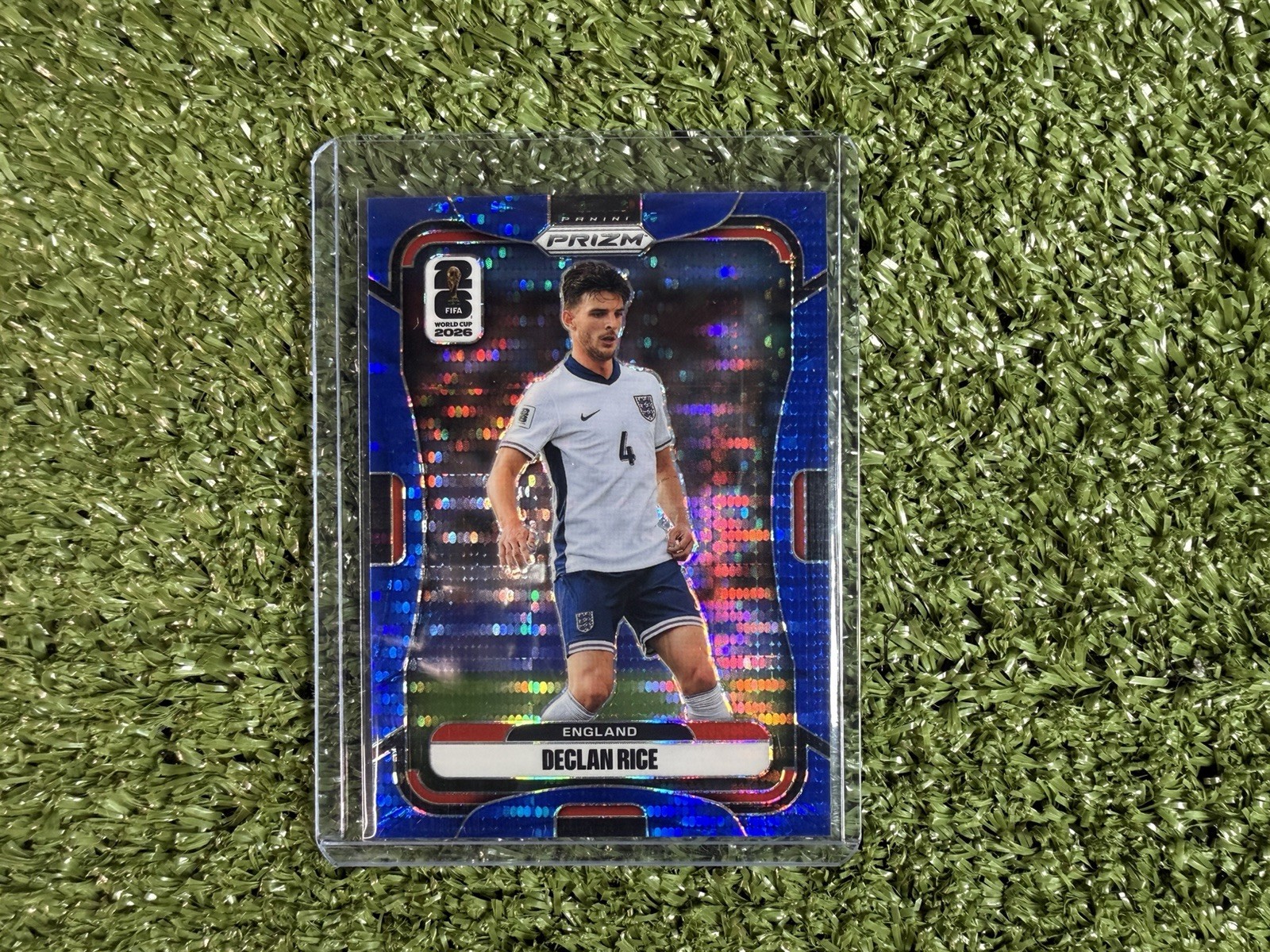 2026 Panini Prizm FIFA World Cup - Declan Rice Blue Preferred Prizm #d /49