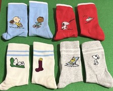 Bombas X Peanuts 4-Pack Crew Socks Box Set Snoopy  Friends Sz 12T-Y3