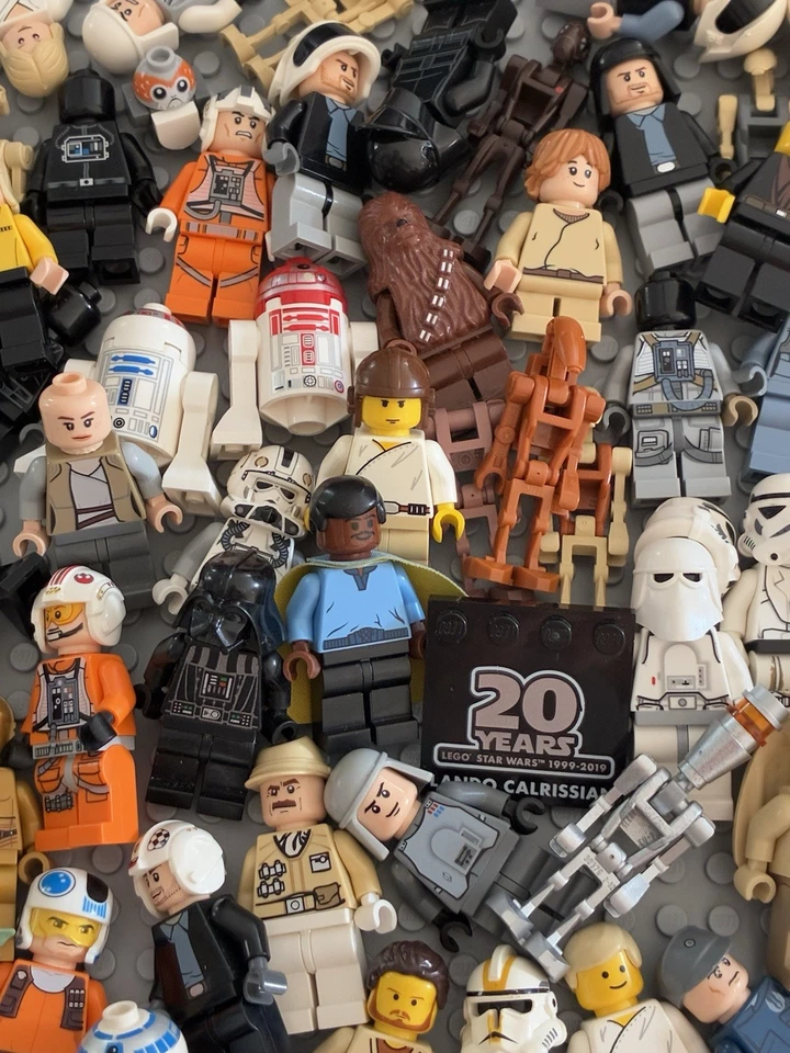 LEGO Star Wars Minifigure Lot Lando Skywalker StormTrooper Droid Darth 76 Figs - Image 3 of 4