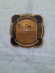 Anderson & Sons Pocket 1951-1978 Perpetual Calendar COHOES SAVINGS BANK NY