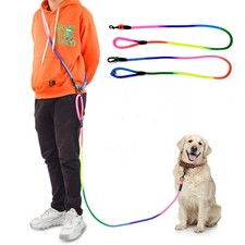Hands Free Dog Leash Waist  Crossbody Rope with Slip Lead Durable for 2 Dogs...