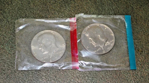 1979 Uncirculated P&D Kennedy Half Dollar Coins in Mint Cello