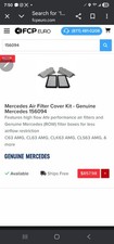 Mercedes Air Filter Cover Kit  Genuine (row) Mercedes Filter Box  Better Airflow