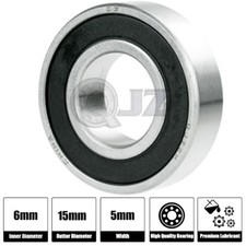 1x 696-2RS Ball Bearing 15mm x 6mm x 5mm Free Shipping 2RS RS Rubber