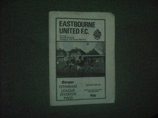 EASTBOURNE UNITED V DORKING (IL DIV 2) UNDATED BUT AUG/SEPT 1981 81/82