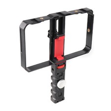 Plastic Smartphone Video Rig Filmmaking Vlogging Handheld Grip Cage Stabilizer