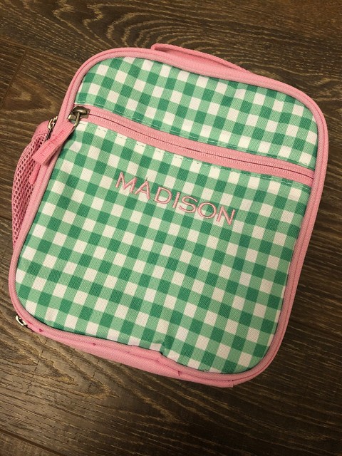 Pottery Barn Kids Mackenzie Classic Lunch Bag Mono Madison Pink