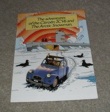 Citroen 2CV Tin Tin Adventures Of The 2CV And Arctic Snowman 2CV6 Brochure 1985