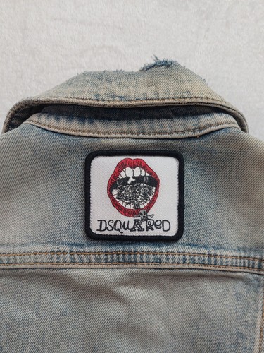 Dsquared 2 Denim Vest Sleeveless Womens Classic Gilet Short Jacket Size 42 - Picture 4 of 10
