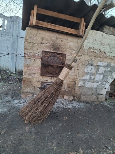 Pagan Besom Broom Natural Rustic witch broom wedding broom for jumping Halloween - Picture 17 of 23