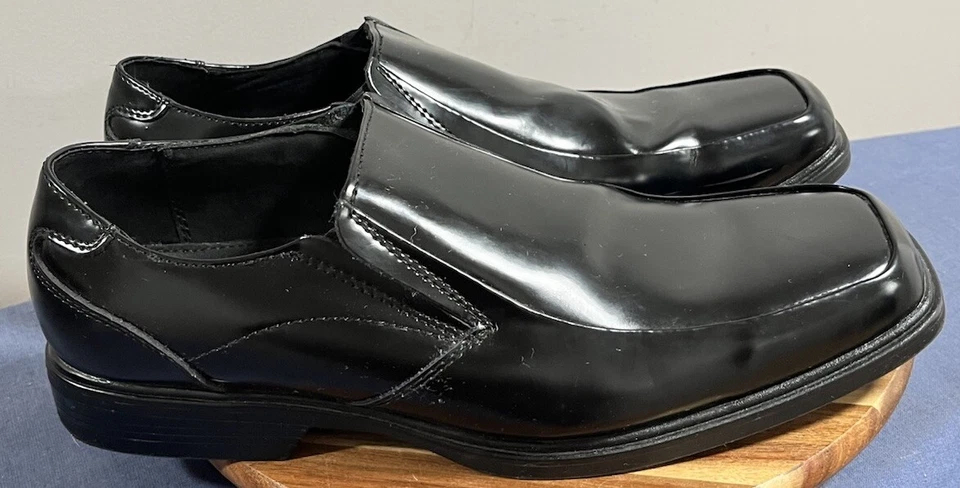 Zapatos de Vestir Claiborne Para Hombres 12M Cuero Negro Mocasines Corpgore Eventos Fiestas Foto 3 de 4