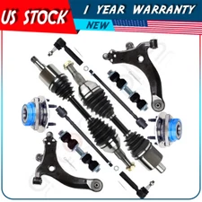 For 2000-2008 Chevrolet Impala Front Tie Rod End Wheel Hub Bearing CV Axle Shaft
