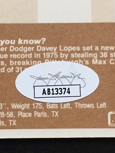 Ricky Wright ~ 1983 Fleer ROOKIE RC autógrafo firmado JSA ~ LA Dodgers *RARO* - Imagen 4 de 5