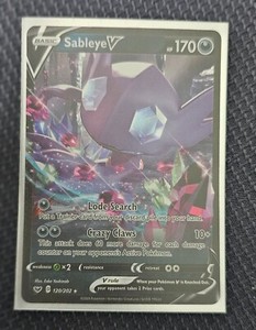 Sableye V 120/202 Pokemon Sword & Shield Base Set Ultra Rare Holo NM
