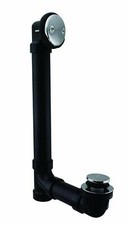 Westbrass D4931-26 Tip-Toe Sch. 40 ABS Bath Waste w/ Two-Hole Elbow, Pol Chrom