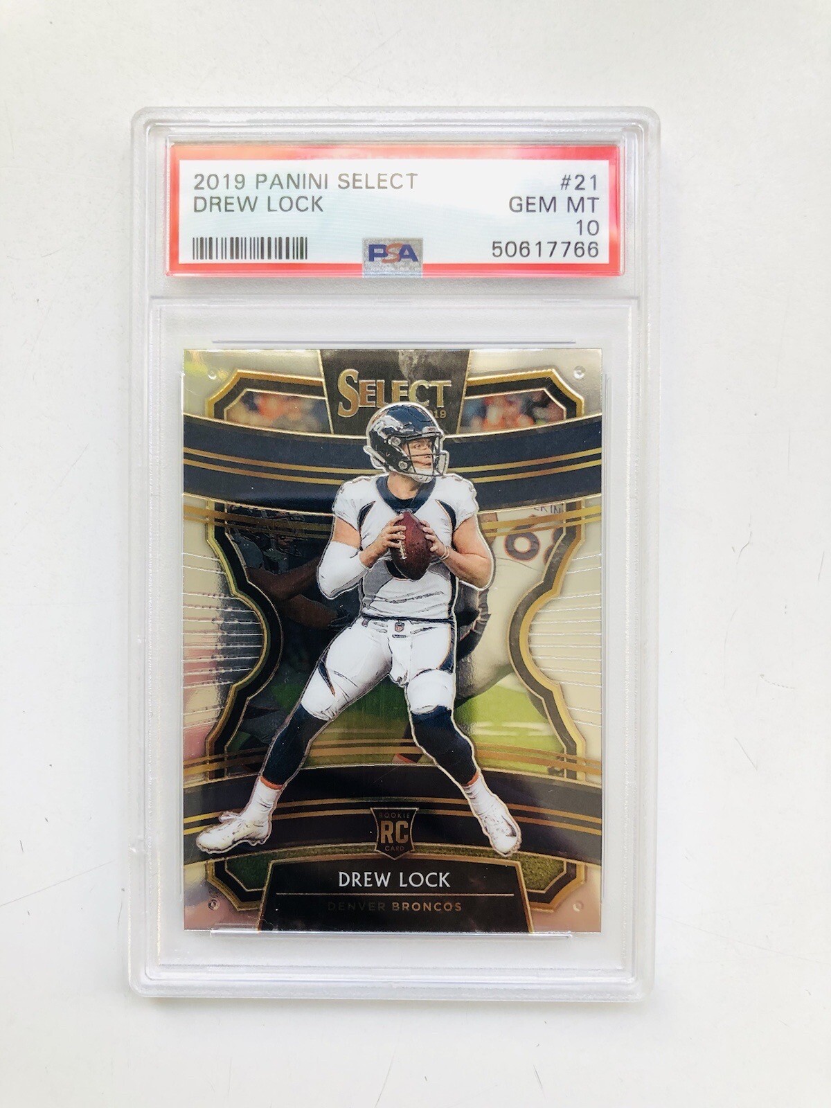 2019 Panini Select DREW LOCK Concourse RC #21 PSA 10 GEM MINT