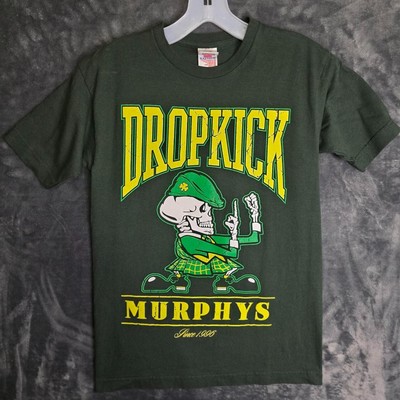 Dropkick Murphys rock music band tour short sleeve forest green shirt KV35732