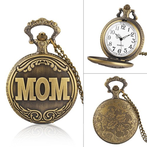 Antico orologio da tasca vintage uomo donna quarzo ciondolo catena collana miglior regalo - Foto 22 di 24