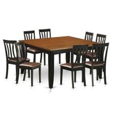 9  Pc  Dining  room  set-Dining  Table  and  8  Wood  Dining  Chairs