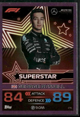 2023 Topps Turbo Attax F1 #276 George Russell Pink
