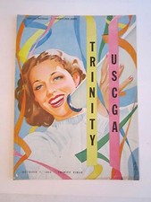 1950 TRINITY COLLEGE VS USCGA OFFICIAL FOOTBALL PROGRAM - NICE - BOX C