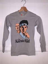 1986 Vintage OG 80s "THE KARATE KID" Movie Promo T-Shirt kid size Cobra Kai