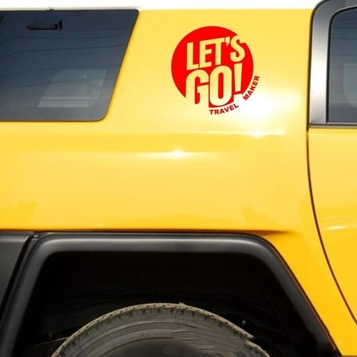Let's Go Travel Maker Decal Auto Car Truck Camper Van Off-road Vinyl Sticker - Picture 5 of 13