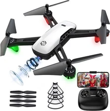 SANROCK U52 Drone with 1080P HD Camera for Adults Kids, WiFi Live Video FPV Dron