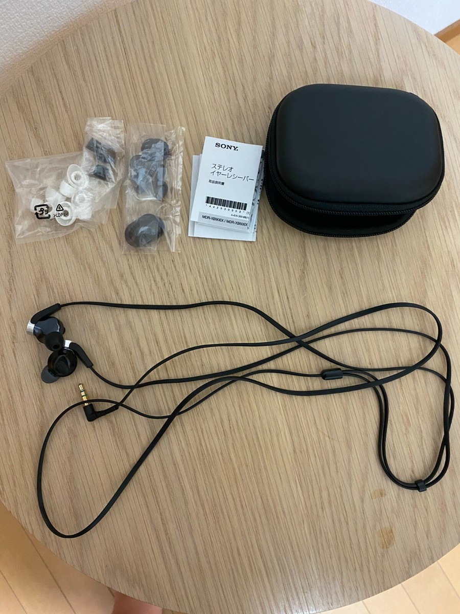 SONY EXTRA BASS canal type earphone black MDR-XB90EX/B 16mm