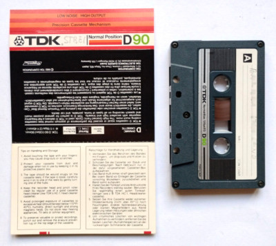 Mc Musicassetta Tdk D90 d 90 Vintage Compact Cassette Audio Tape Usata ...