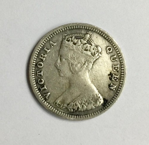 Mazuma *FC451 Hong Kong Victoria 1891 10 Cents EF - Picture 2 of 2