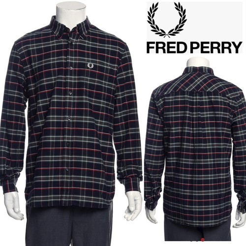 FRED PERRY $180 Men's Cotton Twill Navy 