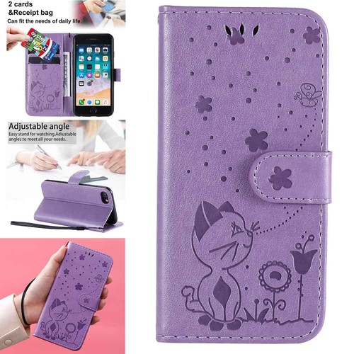 For iPhone SE 2020 2nd 3rd Gen 2022 Wallet Card Holder Leather Phone Case Cover - Picture 6 of 47