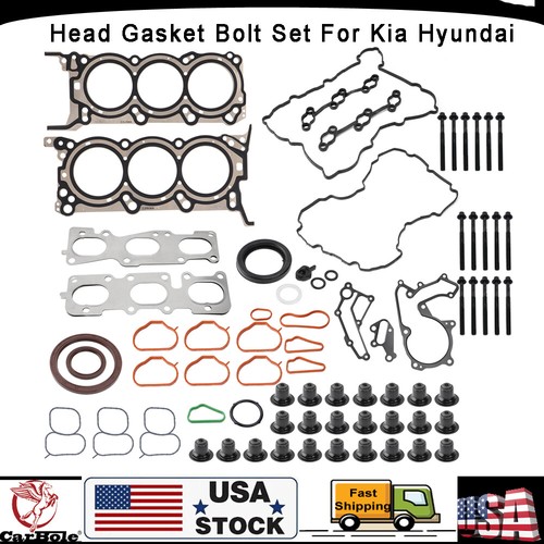 Head Gasket Bolt Set For Kia Sedona Kia Sorento Hyundai Santa Fe ...