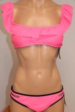 NWT Hobie swimsuit bikini 2pc set Sz L HPK Pink 