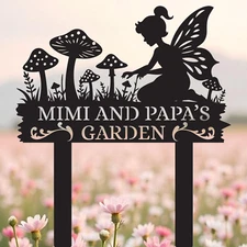 Custom Fairy Garden Stakes, Outdoor Yard Decor, Mother’s Day Garden Gifts