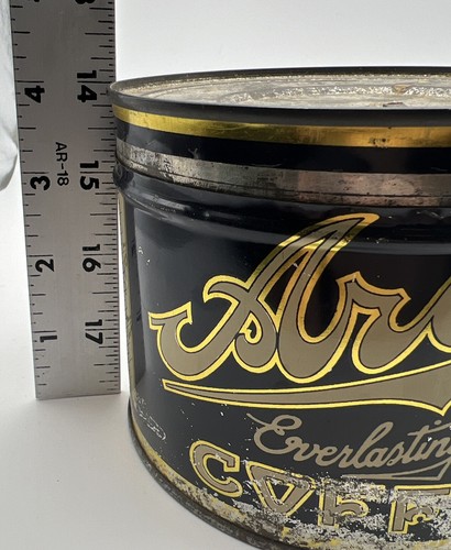 RARE Antique Vintage Coffee Tin Can ARCO Vacuum Everlasting Fresh Copyright 1921 - Picture 22 of 23