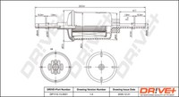 Dr!ve+ DP1110.13.0021 Kraftstofffilter FüR Ford, Mazda