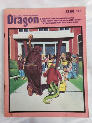 DRAGON MAGAZINE GAME ROLE PLAY BOOK ISSUE # 41 VINTAGE RETRO TSR REFERENCE BOOK