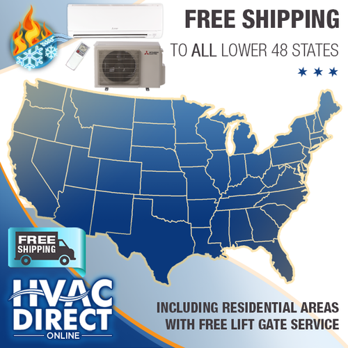Mitsubishi 15000 BTU Ductless Mini Split Heat Pump AC Inverter, 21.6 SEER - Picture 8 of 10
