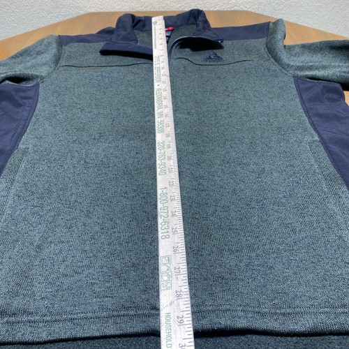 GERRY Jacket Shirt Jac Mens XXL Zip Up Heavy Knit Fleece Green and Black. - Picture 6 of 8
