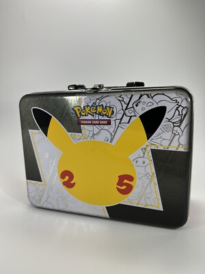 Pokemon TCG Celebrations Collectors Chest EMPTY Lunch Box Tin W Extras No Cards | eBay Pokemon TCG Celebrations Collectors Chest EMPTY Lunch Box Tin W Extras No Cards | eBay