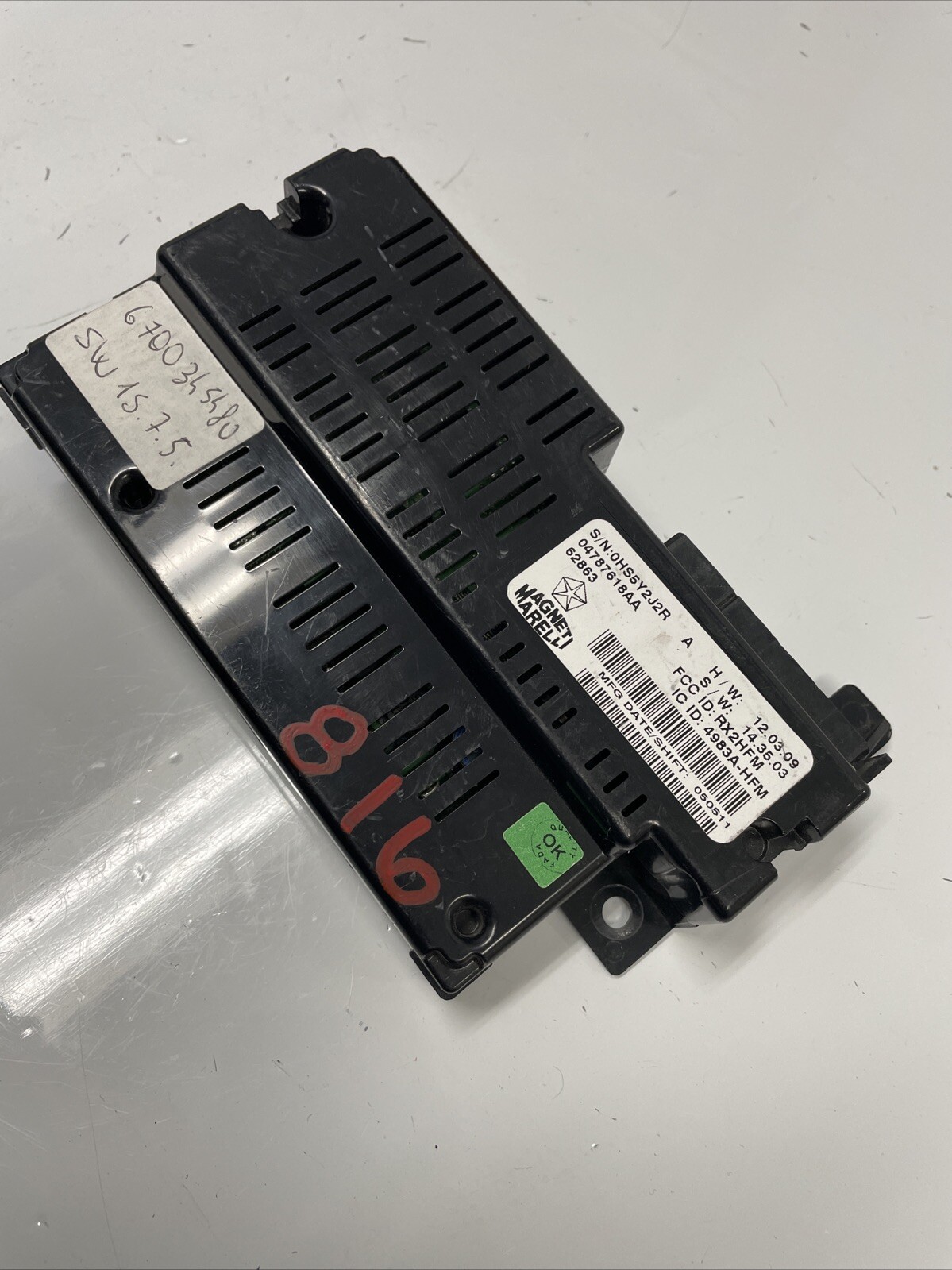 2016 Maserati Quattroporte U Connect Bluetooth Multimedia Control Module 2014-17