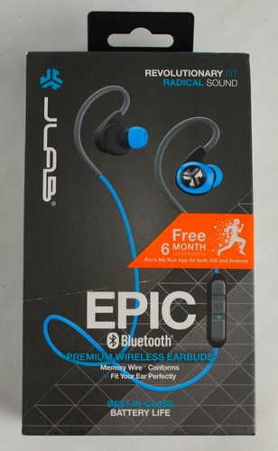 JLAB EPIC Bluetooth Ohrhörer Ohrhörer blau grau graphit schweißfest - Bild 6 von 7
