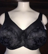 NWT-Cortland/Venus #7101 Wire, floral jacquard print Black, Nude & White (2025)