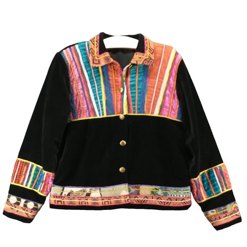 Coldwater Creek Open Front Jacket Womens Sz XS Multicolor