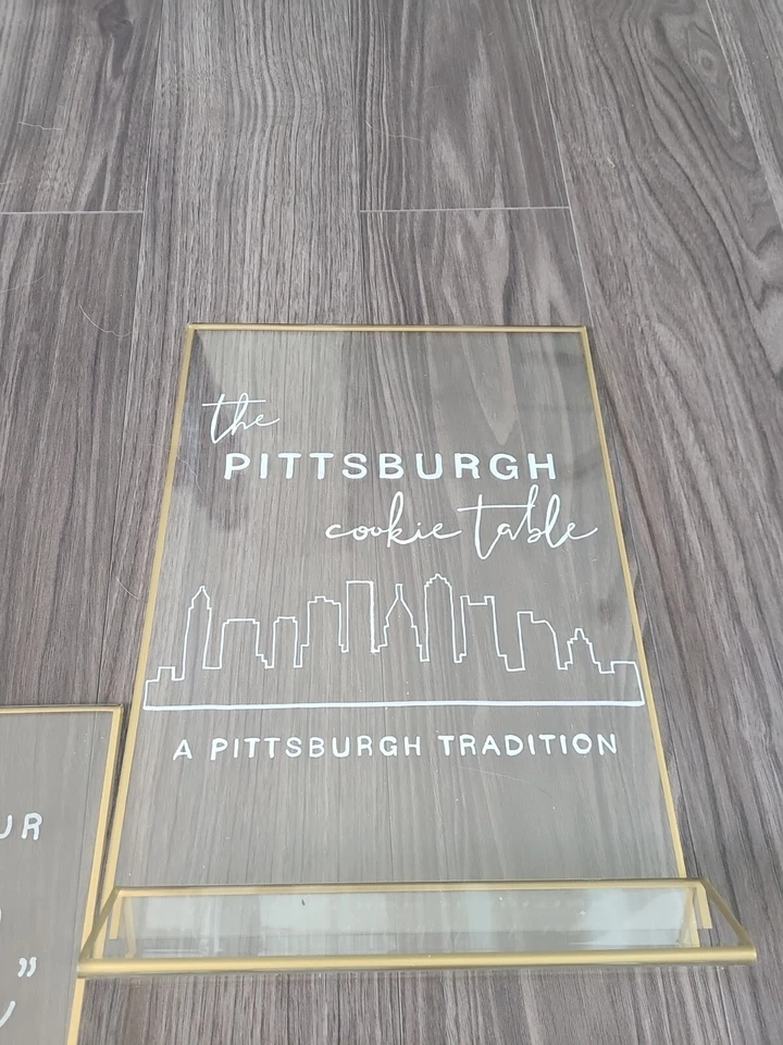 Handmade Acrylic Wedding Signs - Set of 5 - Image 4 of 4